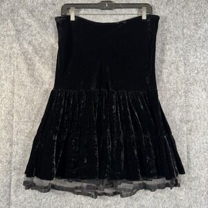 ULF Andersson Velvet Silk Flare Skirt Womens Medium Fairy Whimsigoth Witchy Vamp